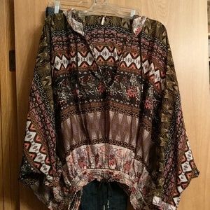 EUC Free People Hold on Tight gauze pull over